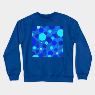 blue pop art bubbles Crewneck Sweatshirt
